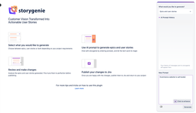 Optimize your basic prompts with Storygenie's Prompt Enhancer, ensuring clear and specific feature requirements.