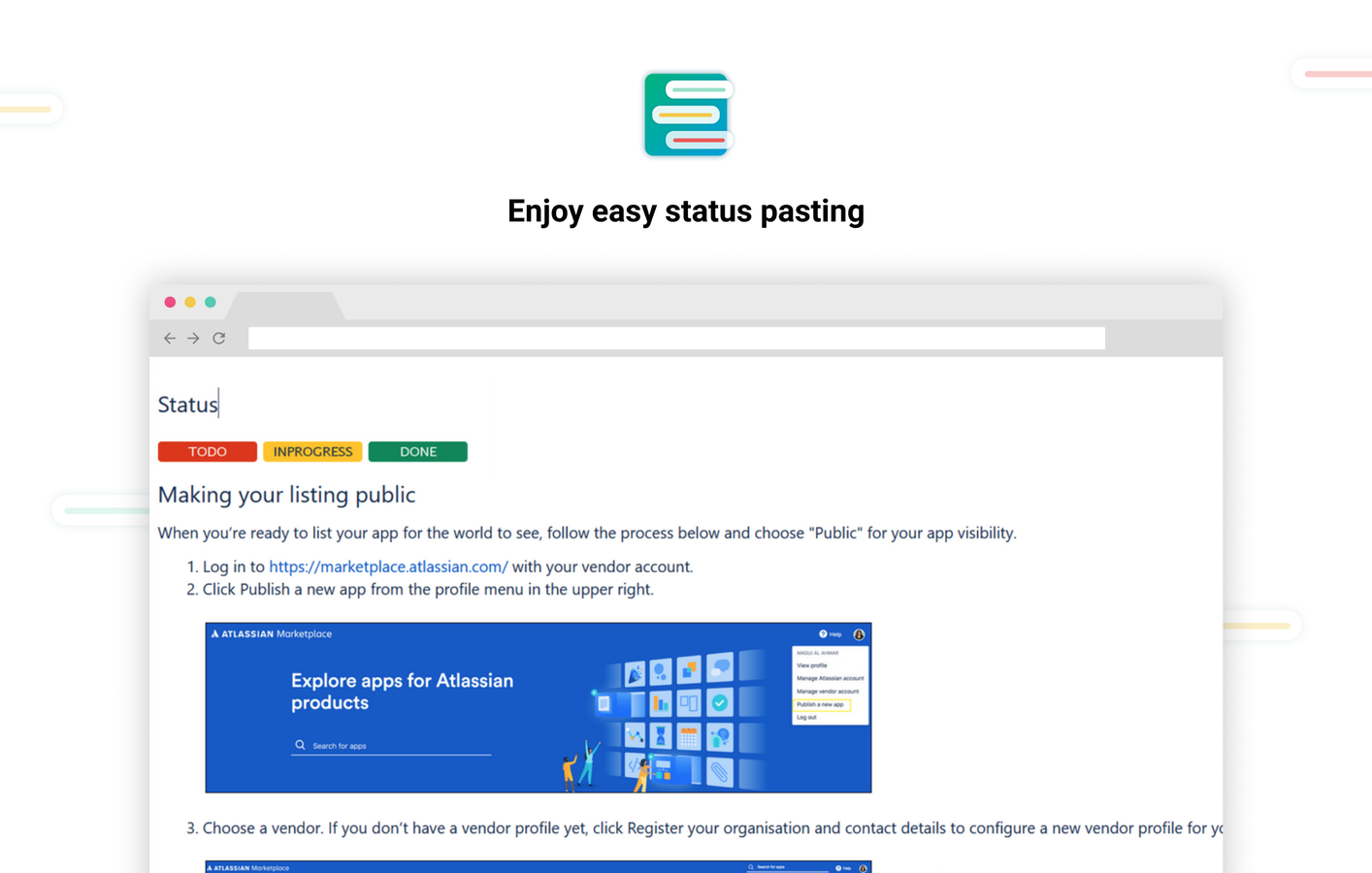 Status Color is set automatically