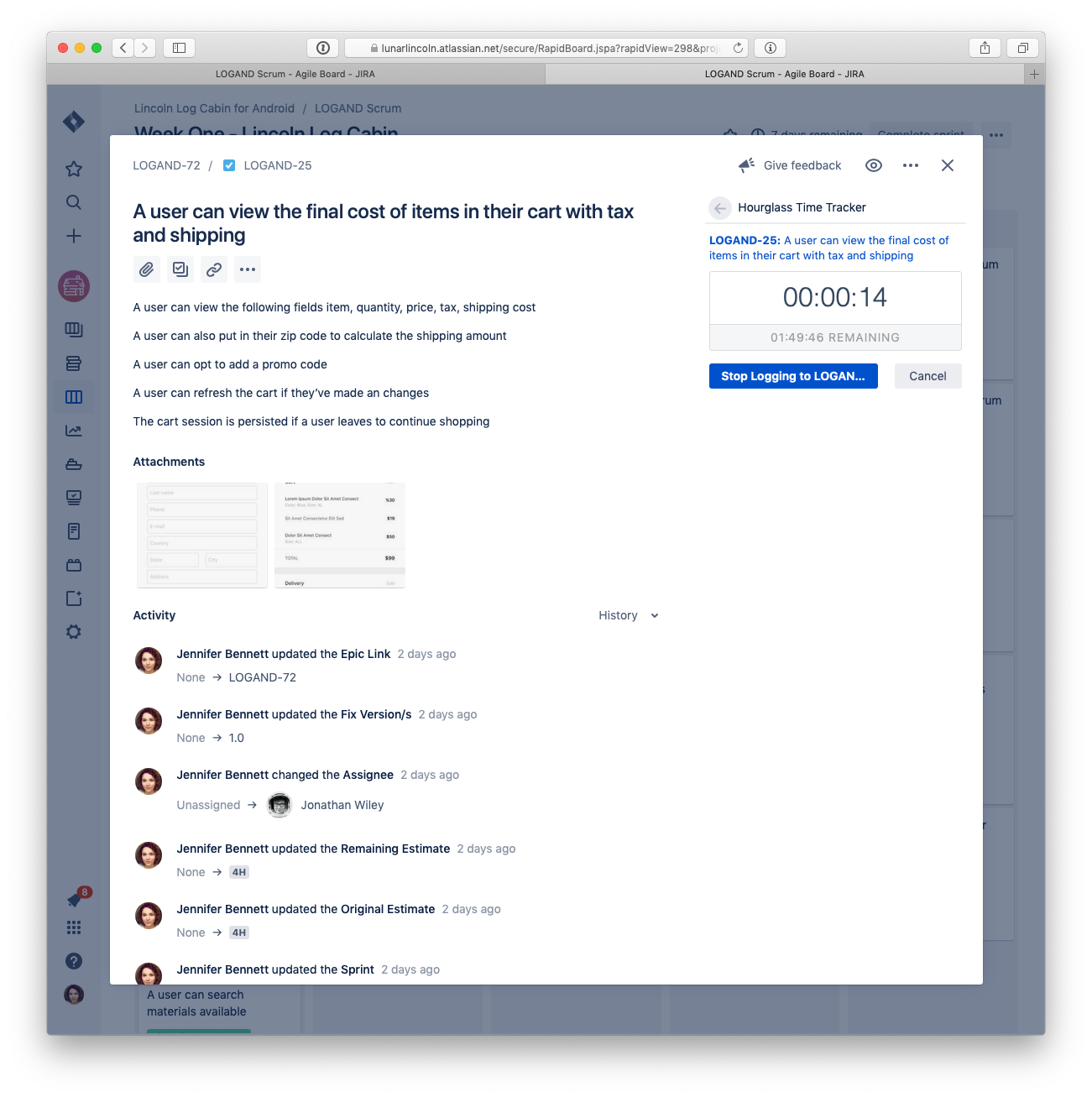 One Click Logging