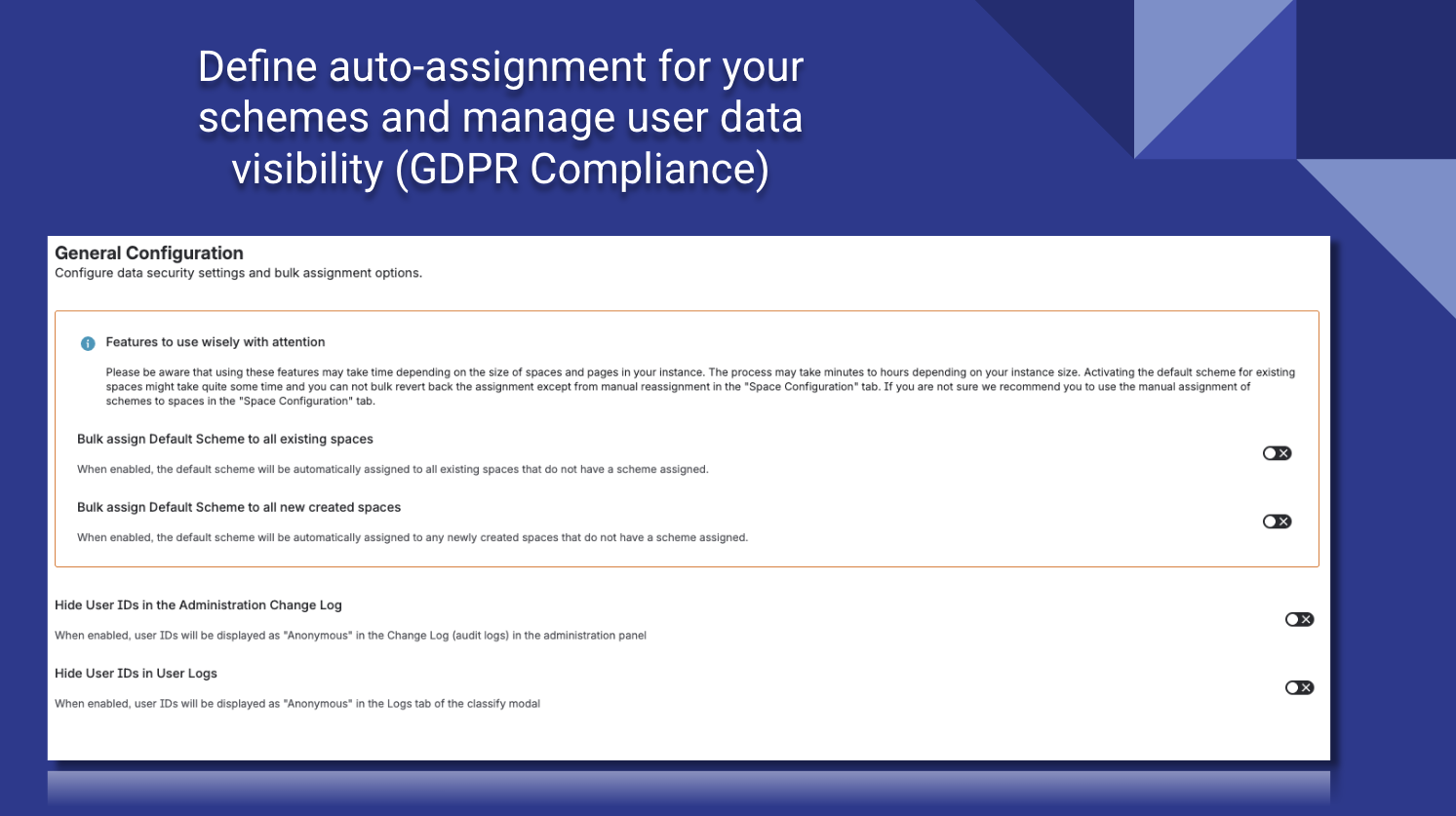 Auto assign rules to cover existing data