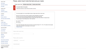 Single Custom Field - no custom fields error