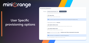 Options for provisioning specific users