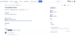 Jira issue contains description, basic technical data and the link to Bird bug report