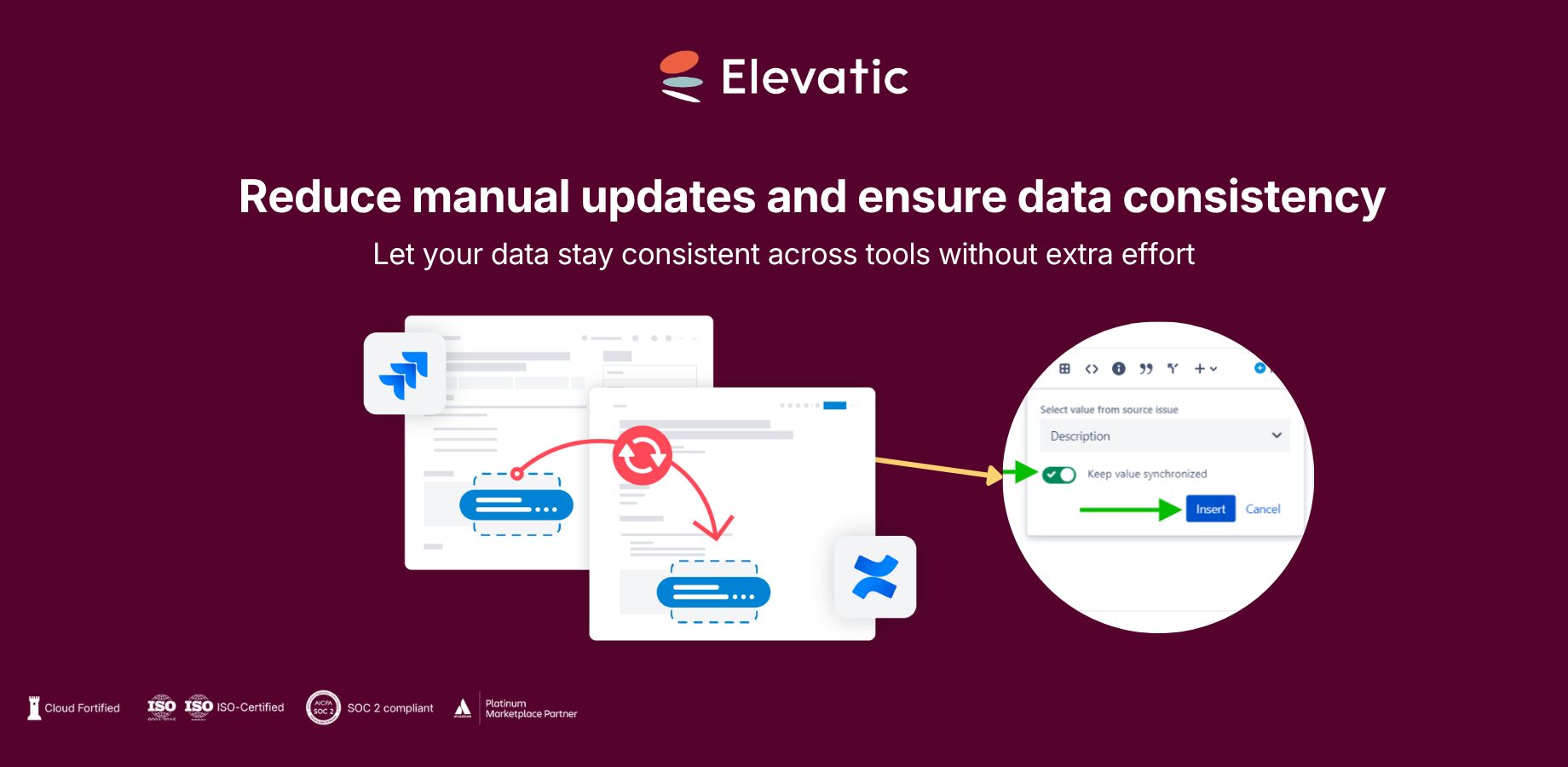 Reduce manual updates and ensure data consistency: Let your data stay consistent across tools without extra effort