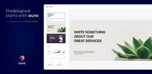 Add pretty pre-designed elements to your pages or templates