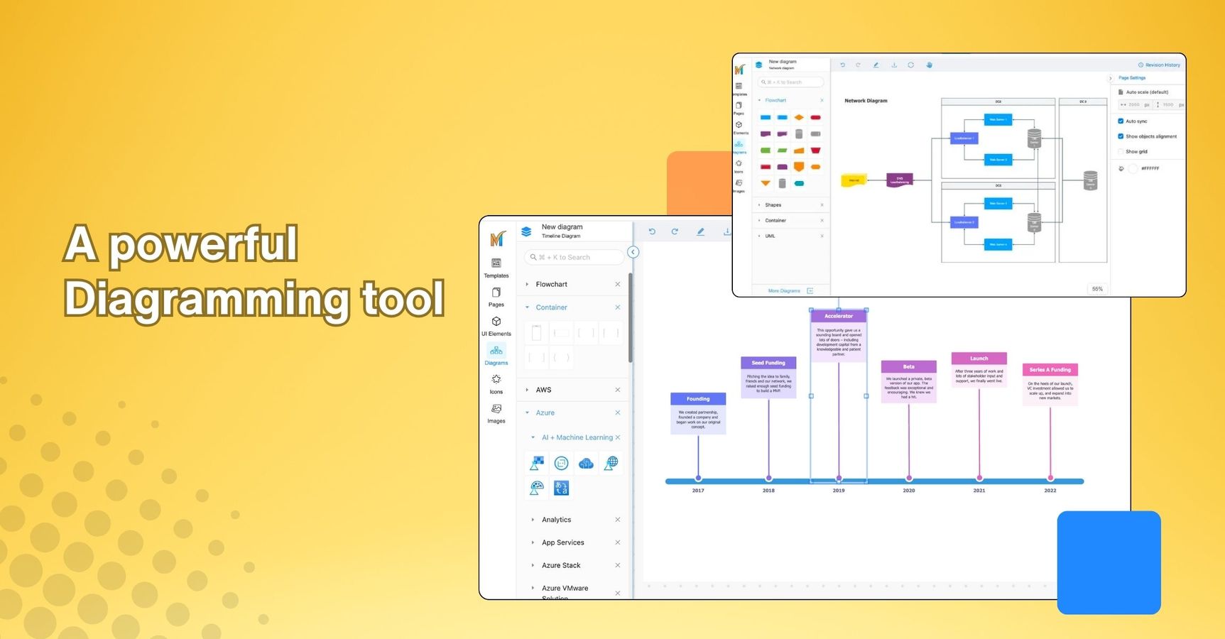 A powerful tool for drawing diagrams and flowcharts