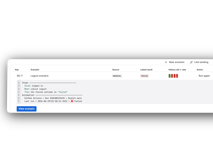 expanded view of test scenario on issue panel