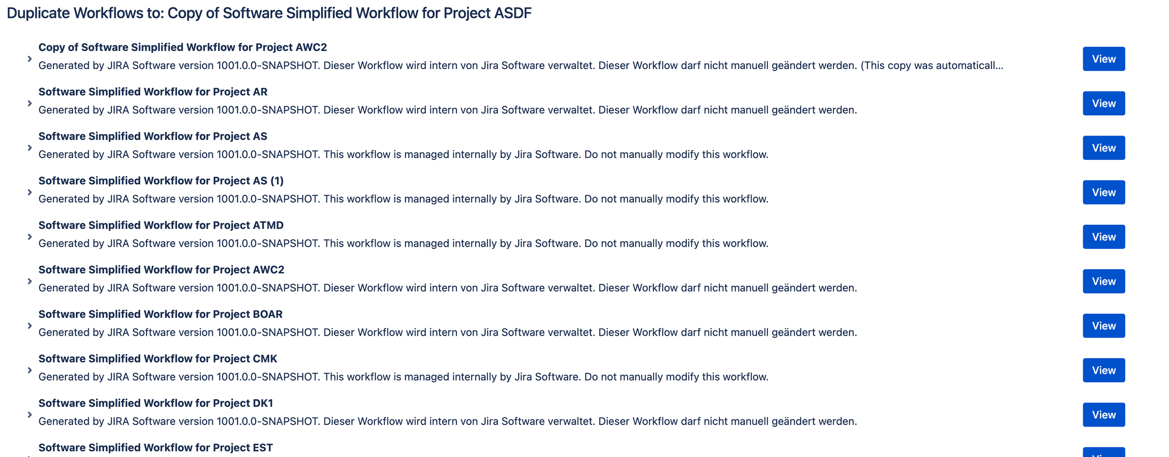 Find duplicate workflows easily.