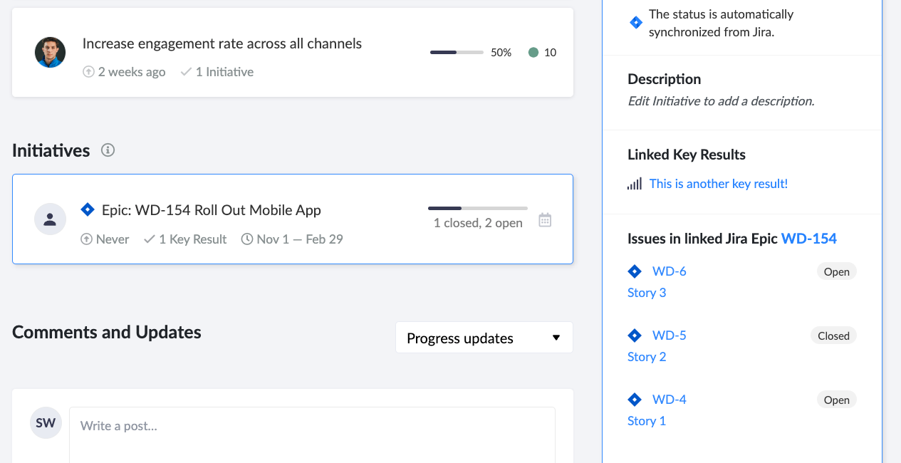 ​Link Jira issues to Workpath Goals, directly within Jira.