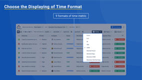 Choose the displaying of time format.