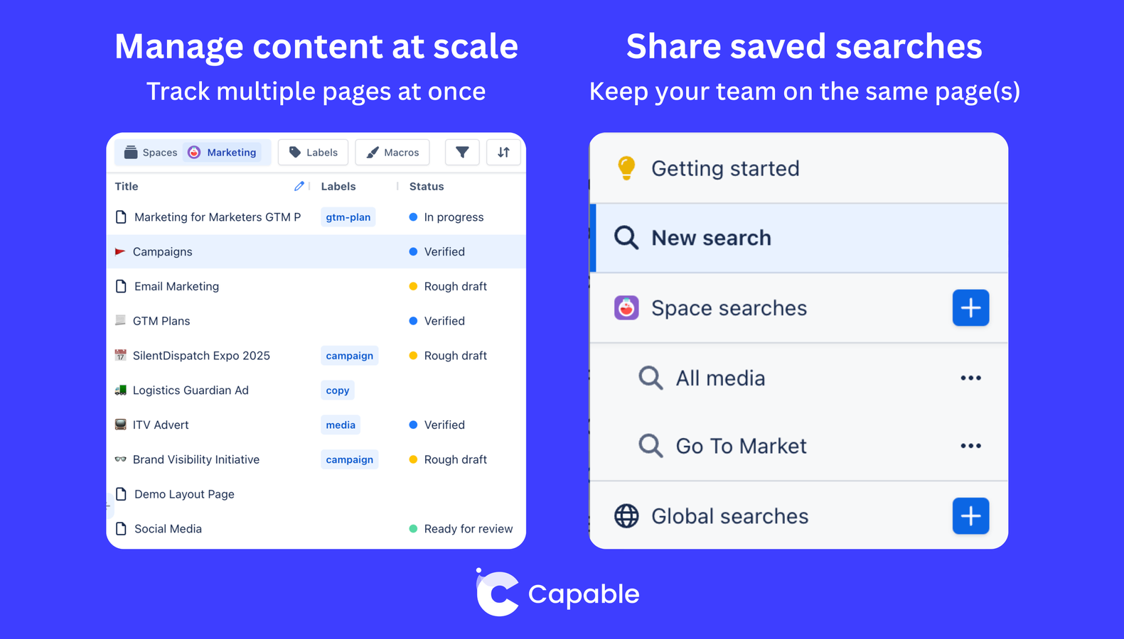 Find exactly what you need with advanced filters, sorting, and saved searches.
