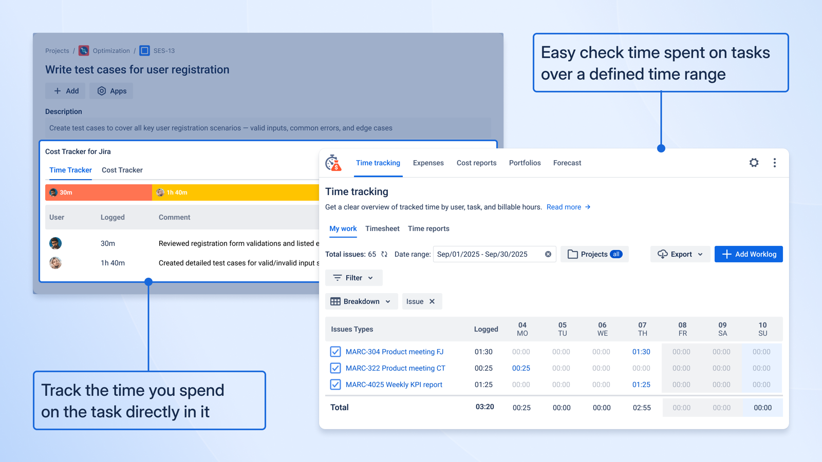 Track time effortlessly in Jira to boost team productivity