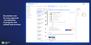Approvals list - details view
