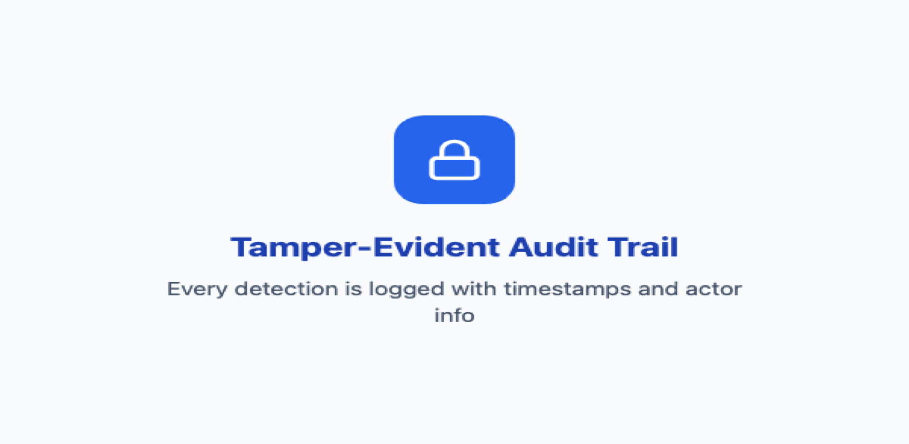 Evidence export interface with PDF, CSV, and JSON options