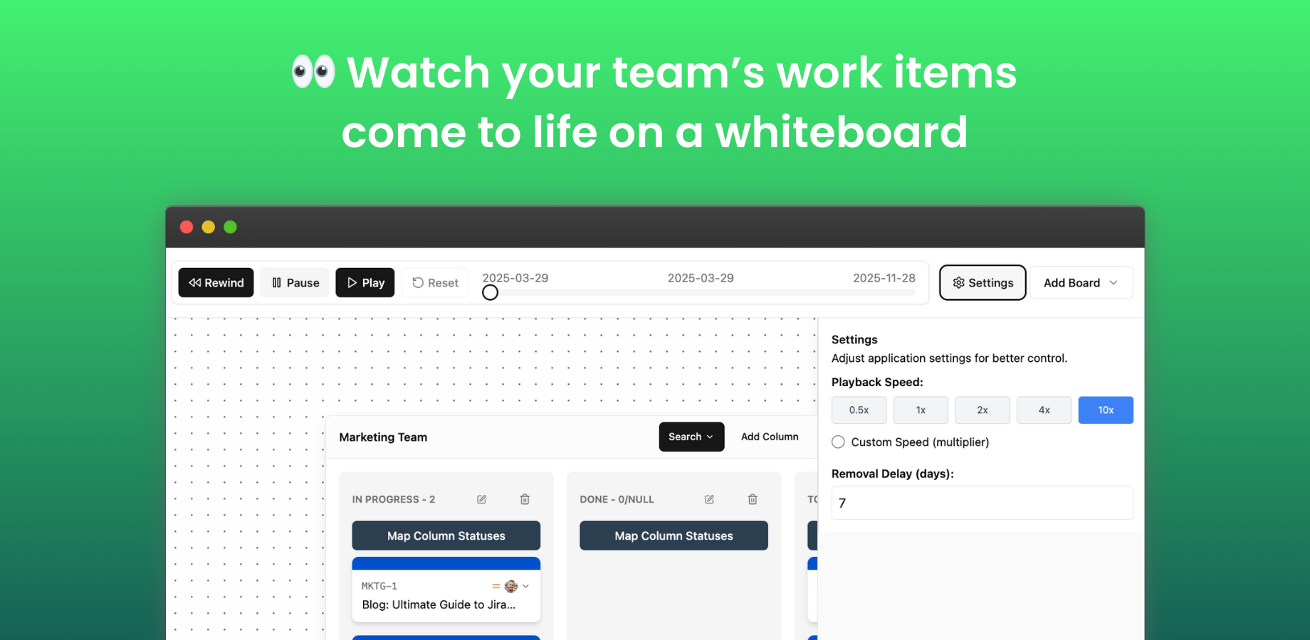 Flow Map whiteboard view