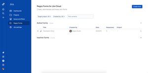 See all the forms created in your instance in a glance