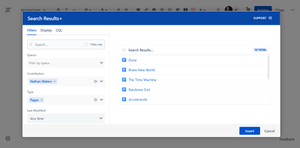 Search by users/contributors