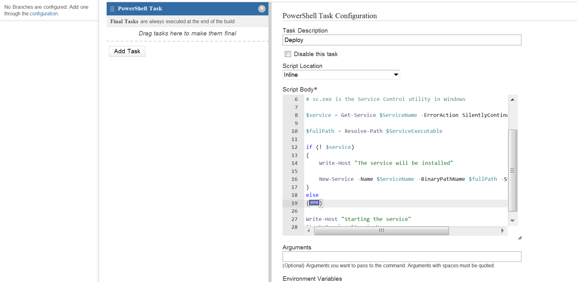 Syntax highlighting and code folding.