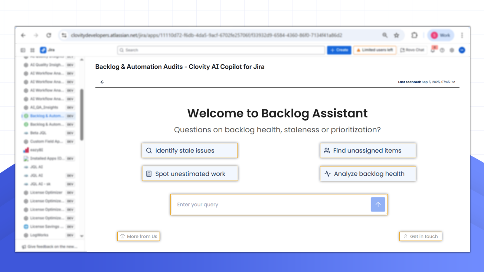 AI Copilot for Jira Backlog Insights