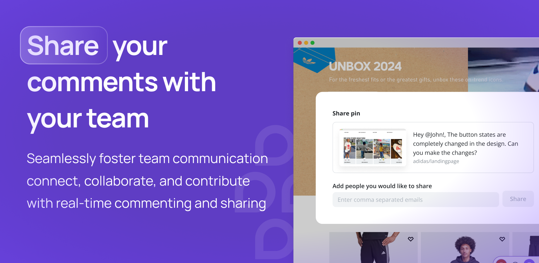 Easily share your thoughts with your team