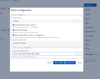 Choose predefined card set or define the custom ones. Configure the room for offline voting and choose the target estimation point field