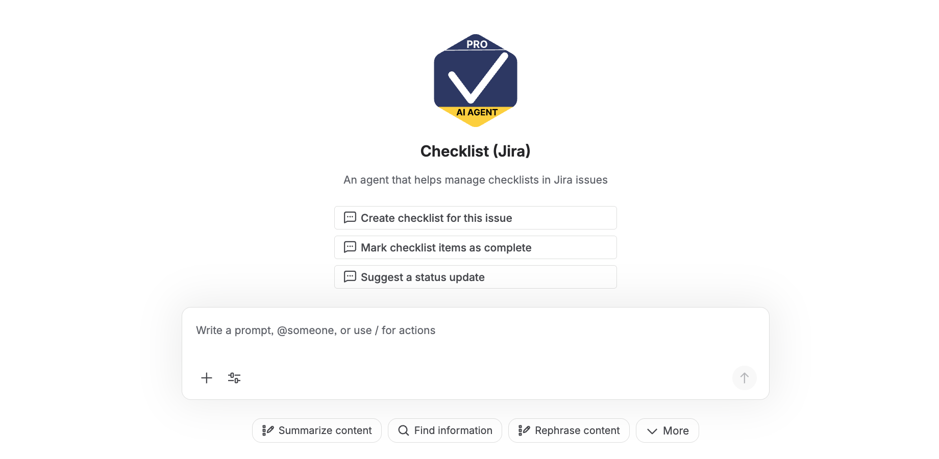 AI-powered checklist creation and management
