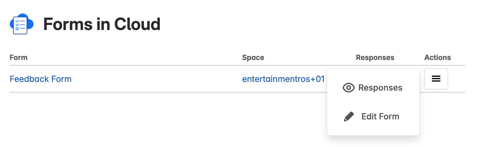 Manage and view form data in Confluence