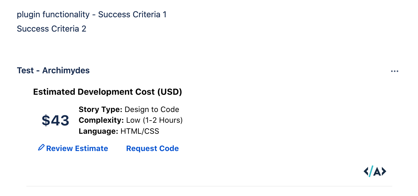 Price Estimate