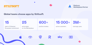 Global teams choose apps by Stiltsoft, an Atlassian Platinum Marketplace Partner.