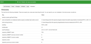 TFS metadata