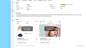 Embed your Marvel prototype links into Jira issues. Get real-time updates to changes on the project, along with information on the screen count, author and more.