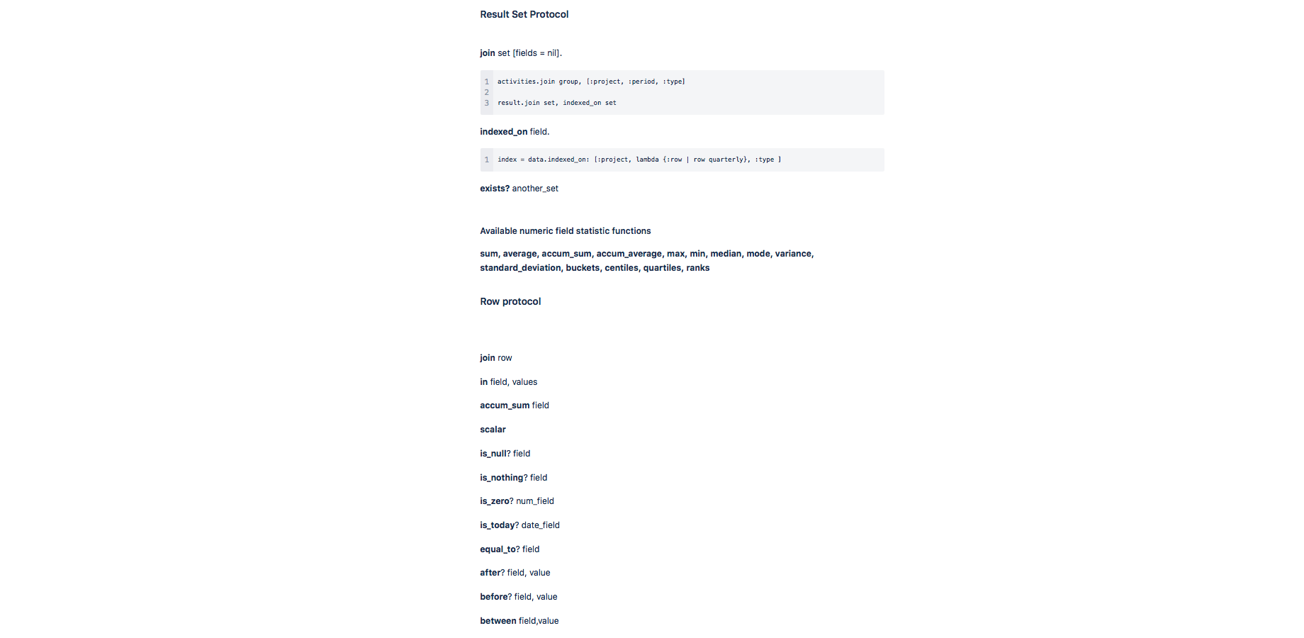 Protocols