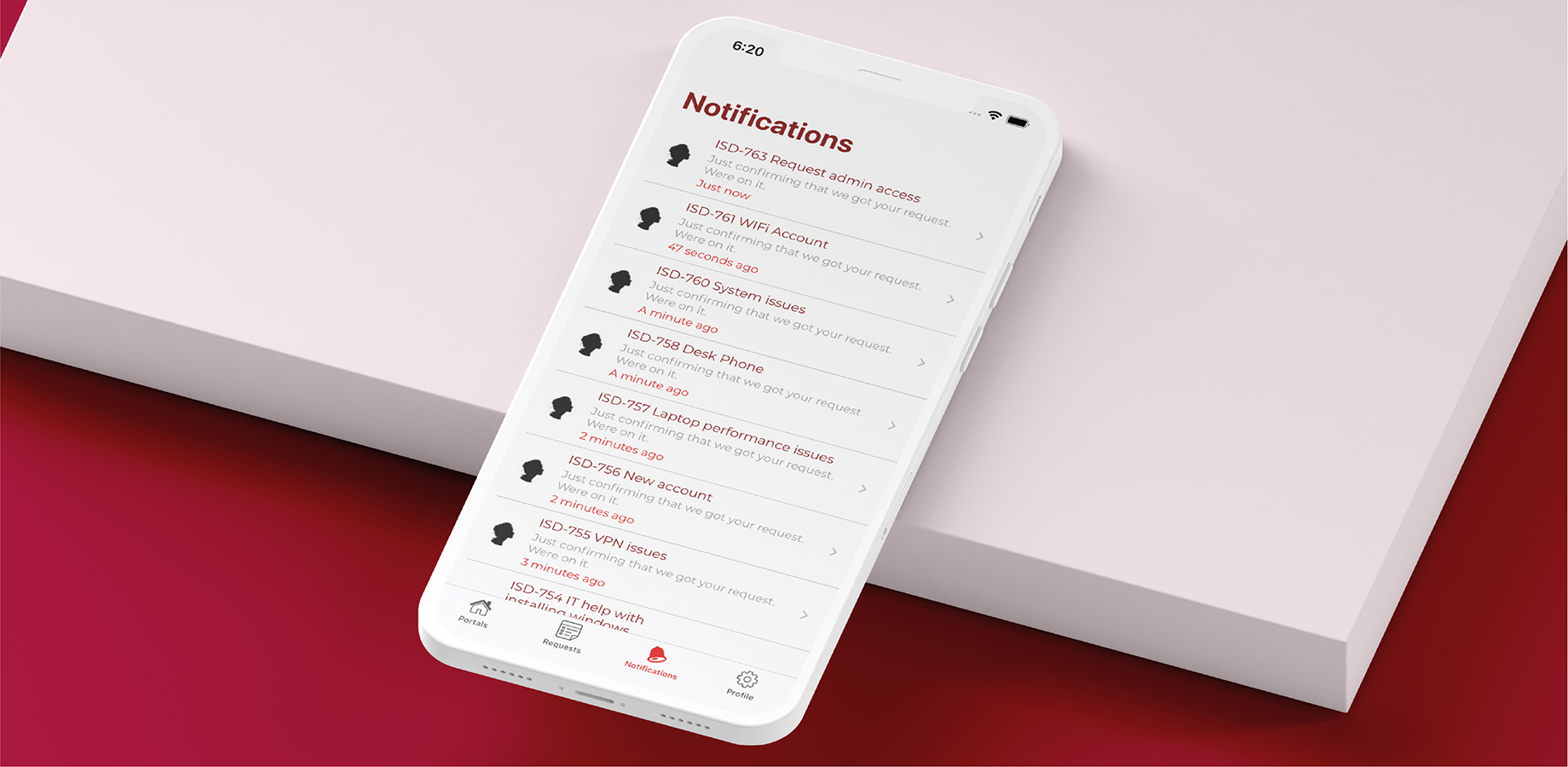 Boost ITSM through push notifications