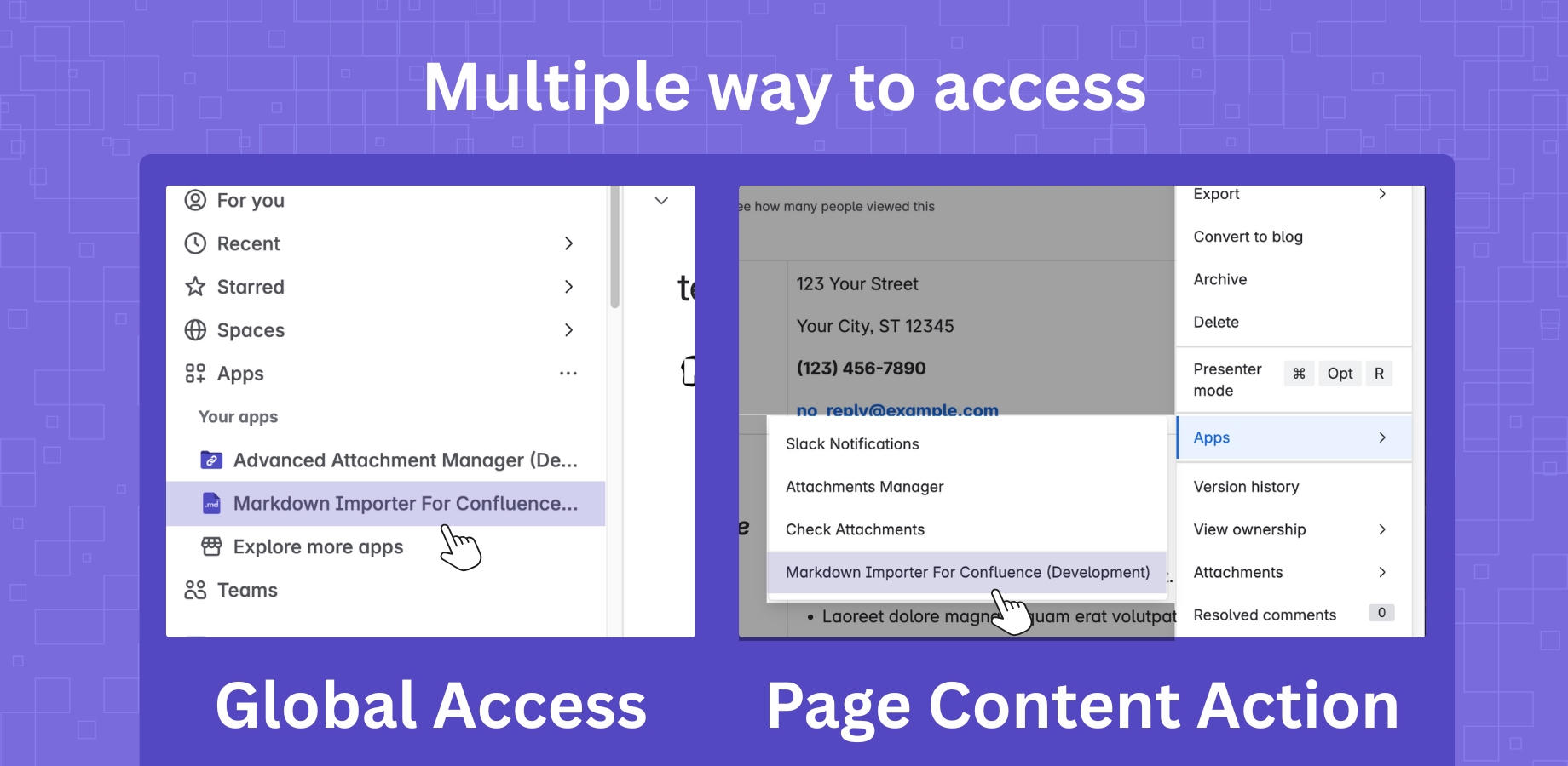Multiple access methods