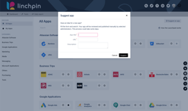 Allow your users to suggest apps that should be added to the Launchpad.