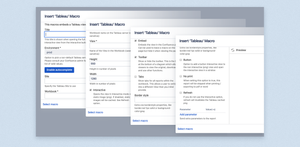 Pick the Tableau content you want to embed and set the associated options