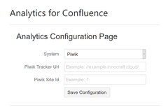 Piwik example configuration
