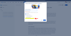 You can click on the Community link at the bottom of the dialog to go directly to the Online Community.