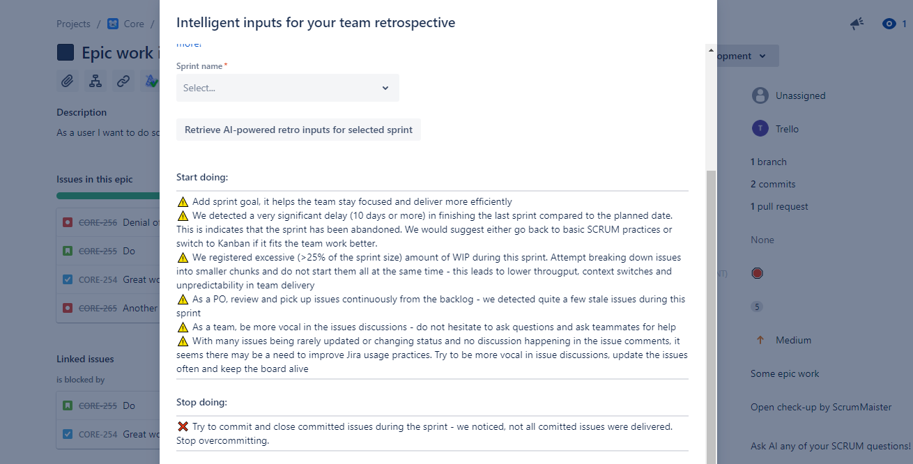 Automate retrospectives and spot hidden issues