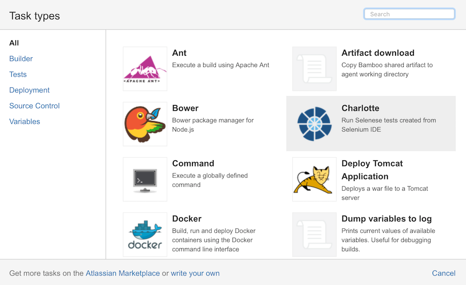 Selenium Runner Task