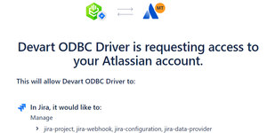 Devart ODBC Driver is requesting access to your Atlassian account