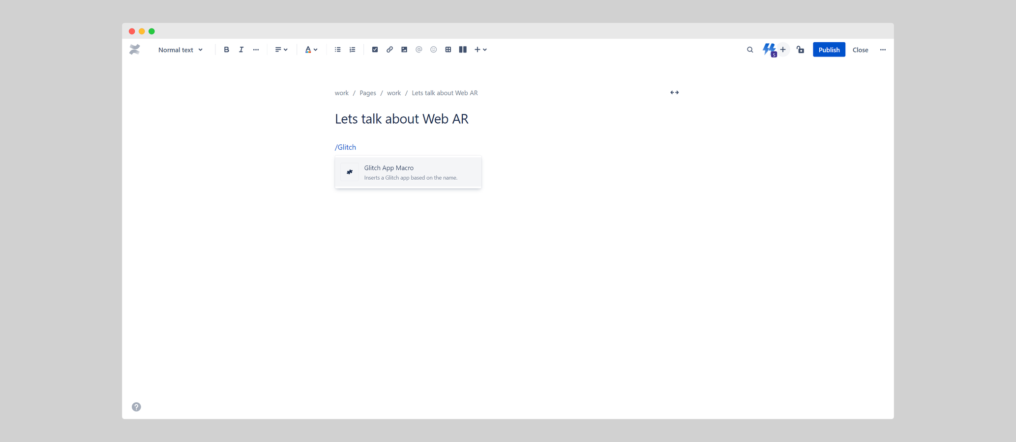 Easy to insert macro