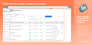 Field overview: create, manage, and monitor all your Smart Fields.