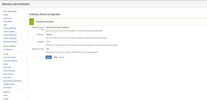 Global Artifactory server configuration