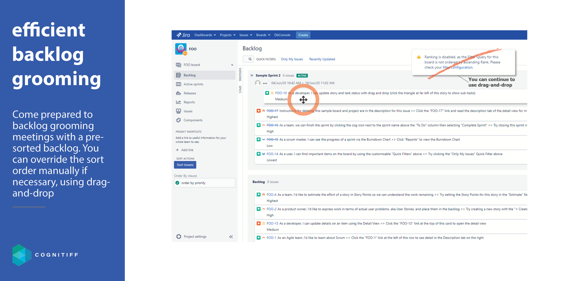 Easily prioritize your Jira backlog for sprint