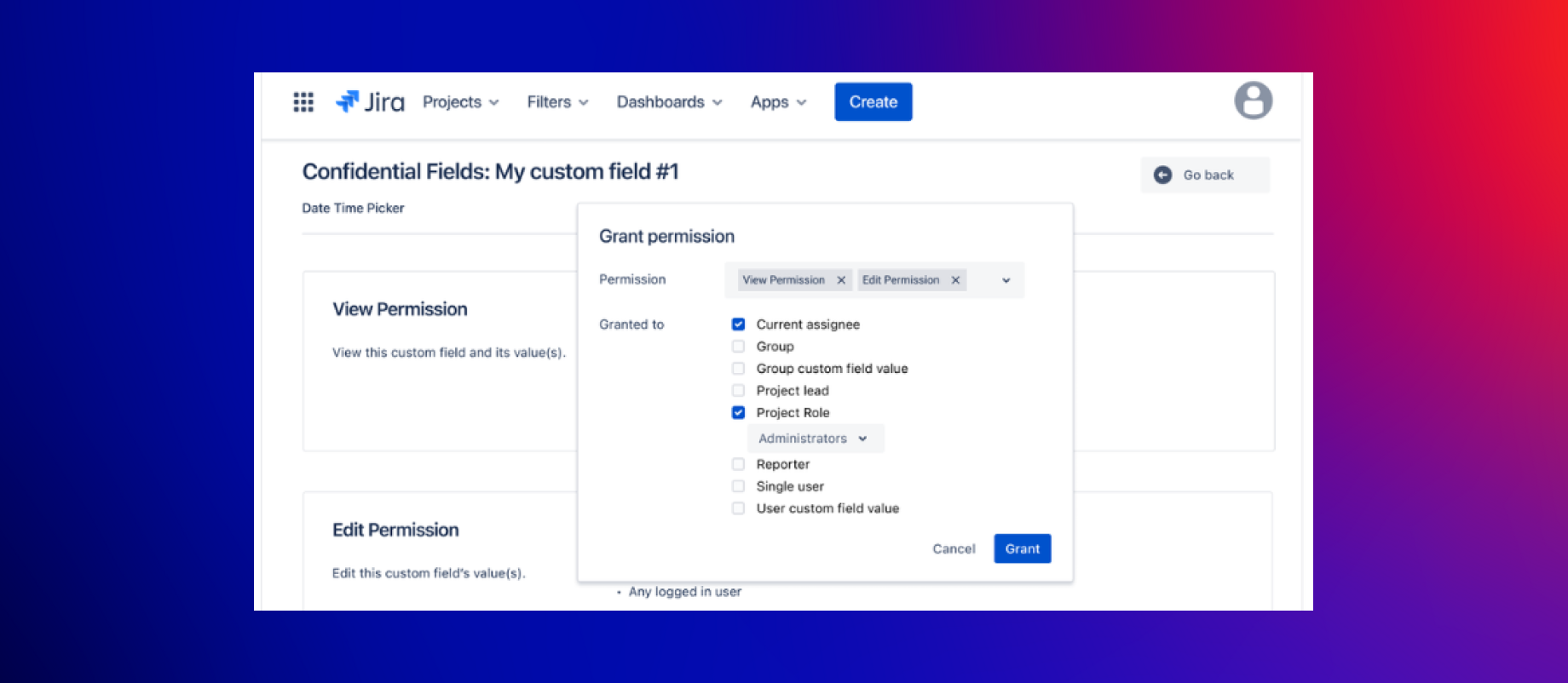 Control access with permissions per field. Restrict access to sensitive fields.