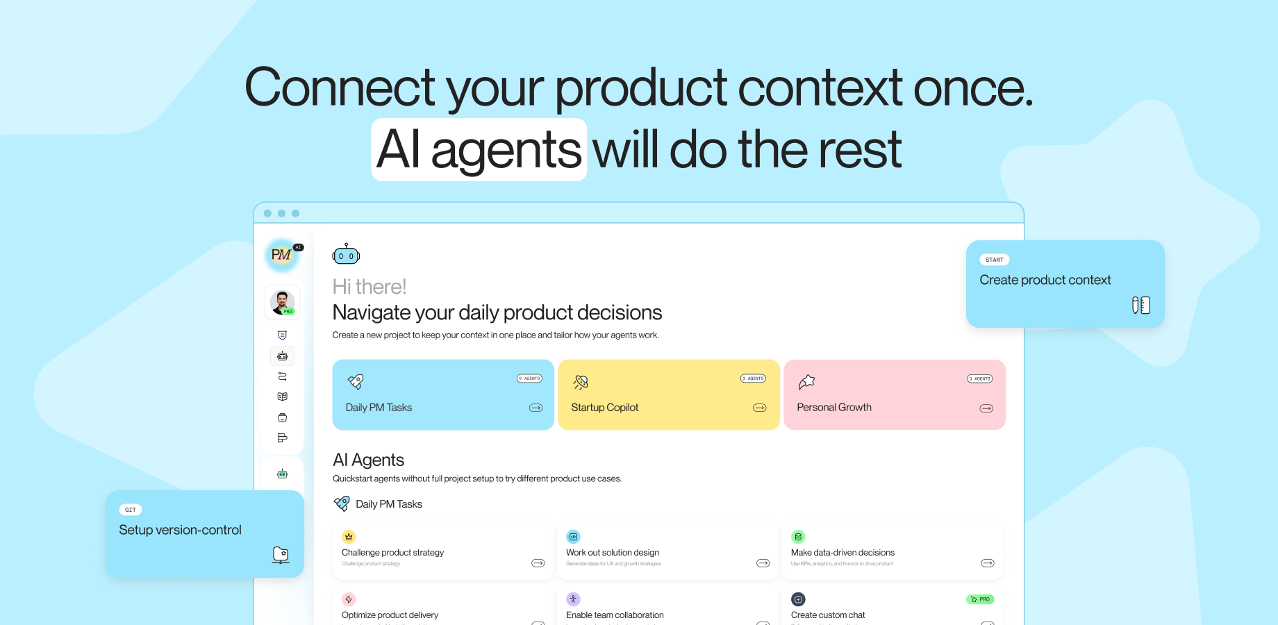 Manage product context