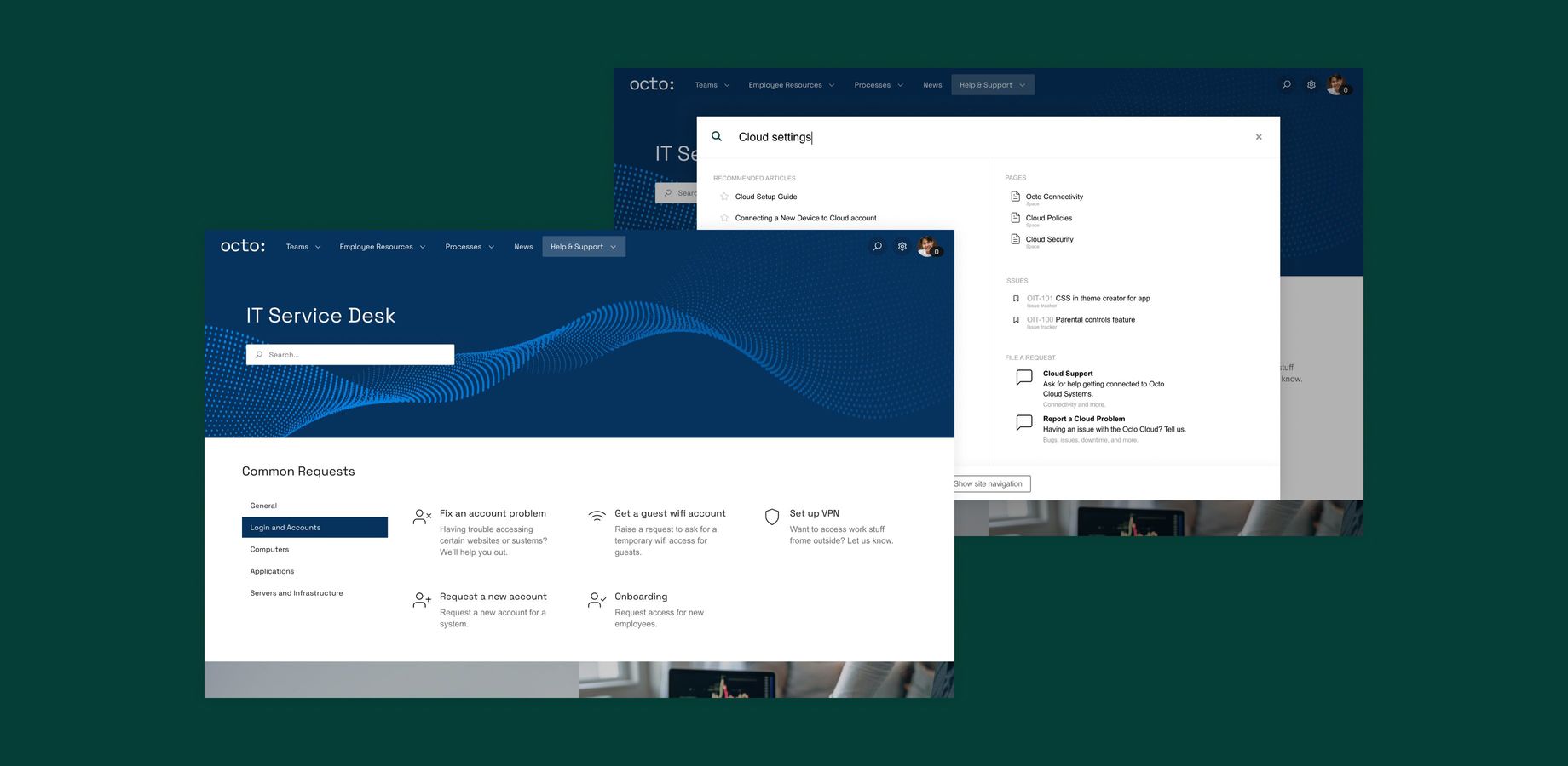 Deliver outstanding support with a modern, professional look & feel for your help desk.