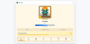 The My Troll issue context turns useful status updates, worklogs, comments, and kudos into XP, streaks, and quests.