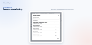 Reuse five fixed Nova presets: Weekly Delivery Review, Review Bottlenecks, Sprint Flow Check, Assignee Handoffs, and Rework Signals.